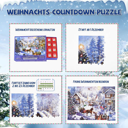 Adventskalender Puzzle exit 2024 Weihnachten Jigsaw 1008 Teile