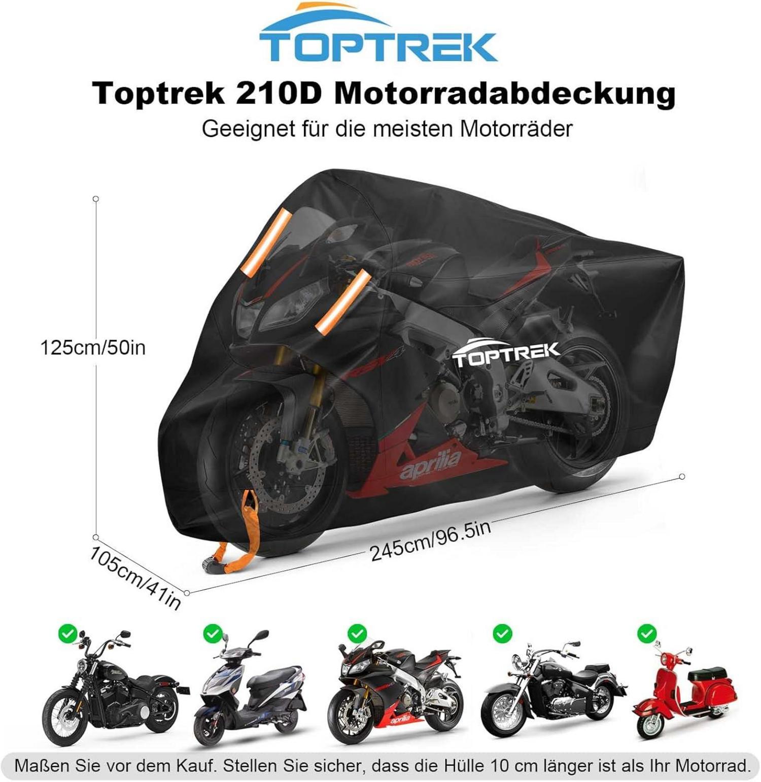 Motorrad Abdeckplane XXL Wasserdicht Motorradgarage Outdoor