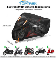 Motorrad Abdeckplane XXL Wasserdicht Motorradgarage Outdoor