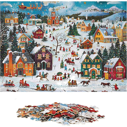 Adventskalender Puzzle 2024 Weihnachts Jigsaw 24 Boxen 1008