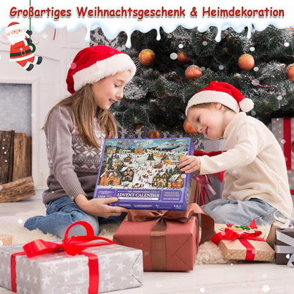 Adventskalender Puzzle 2024 Weihnachts Jigsaw 1008 Teile Kinder Adult