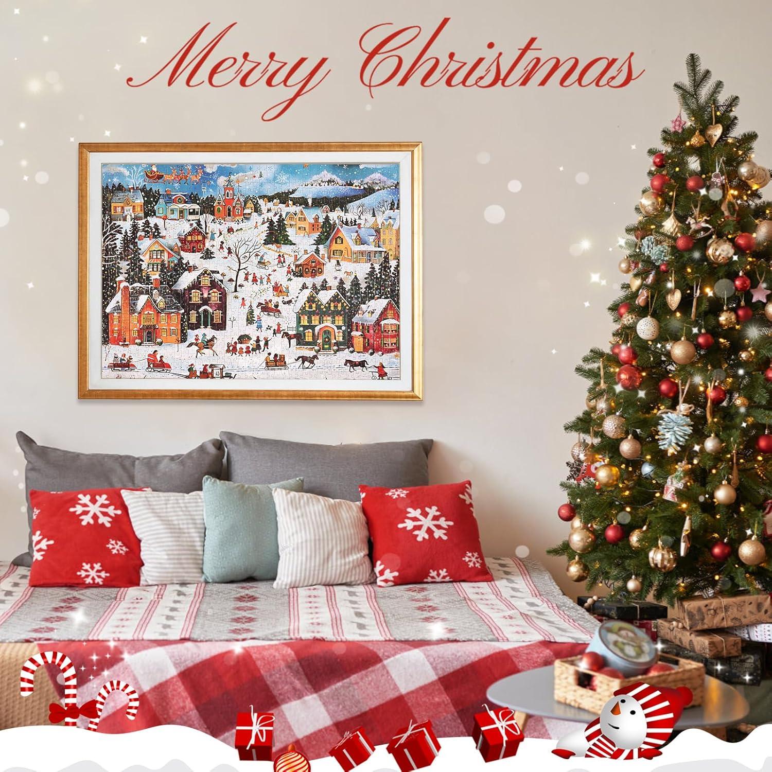 Adventskalender Puzzle 2024 Weihnachts Jigsaw 1008 Teile Kinder Adult