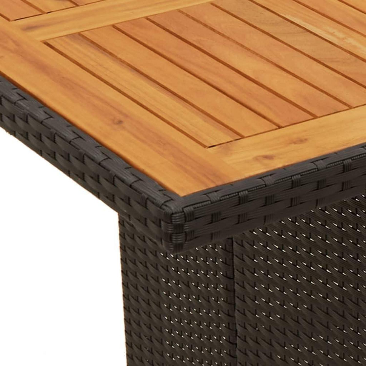 Polyrattan Gartenmöbel Set für 8 Personen mit Tisch und Verstellbaren