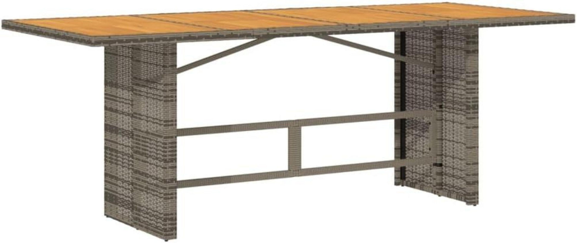 Polyrattan Gartenmöbel Set mit Tisch und 6 Hochlehner Stühlen