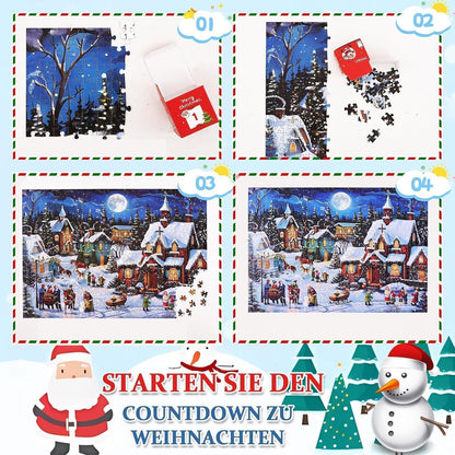 Adventskalender 2024 Puzzle für Erwachsene und Kinder 1008