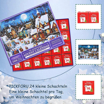 Adventskalender 2024 Puzzle für Erwachsene und Kinder 1008