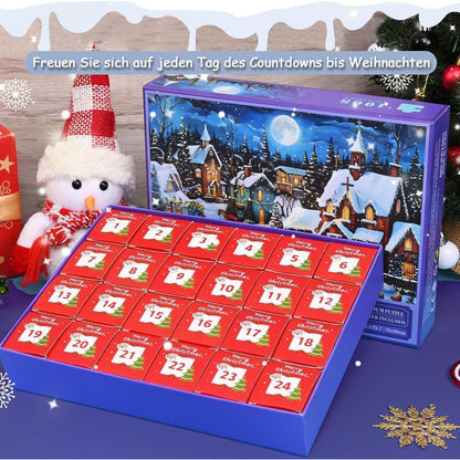 Adventskalender 2024 Puzzle für Erwachsene und Kinder 1008