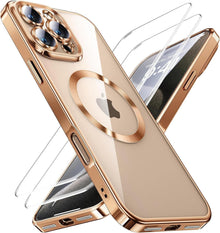 iPhone 16 Pro Hülle 3in1 Militärstandard Magnetisch Stoßfest - Titan