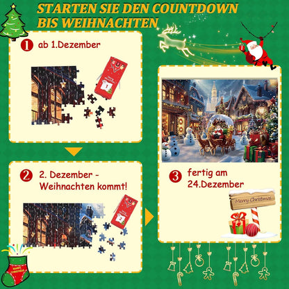 Evolyline Puzzle Adventskalender 2024 - 1008 Teile