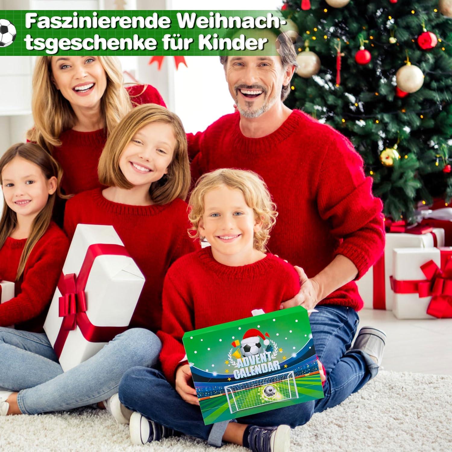 LINROMIA Fußball Adventskalender 2024 Kinder 24 Tage Weihnachtskalender