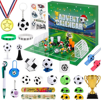 LINROMIA Fußball Adventskalender 2024 für Kinder - Spielzeug, Fußballfans, Weihnachtsgeschenke