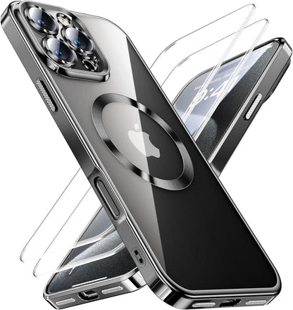 iPhone 16 Pro Hülle 3-in-1 mit Schutzfolie, Militärstandard, Starke