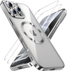 iPhone 16 Pro Hülle 3 in 1 mit Schutzfolie Militärstandard Magnetisch
