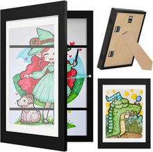 Bilderrahmen A4 holz Fotorahmen Kinderzeichnungen Aufbewahrung display