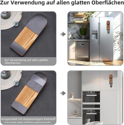 Flaschenöffner Wand Vintage Style Holz magnetisch für Innen Außen