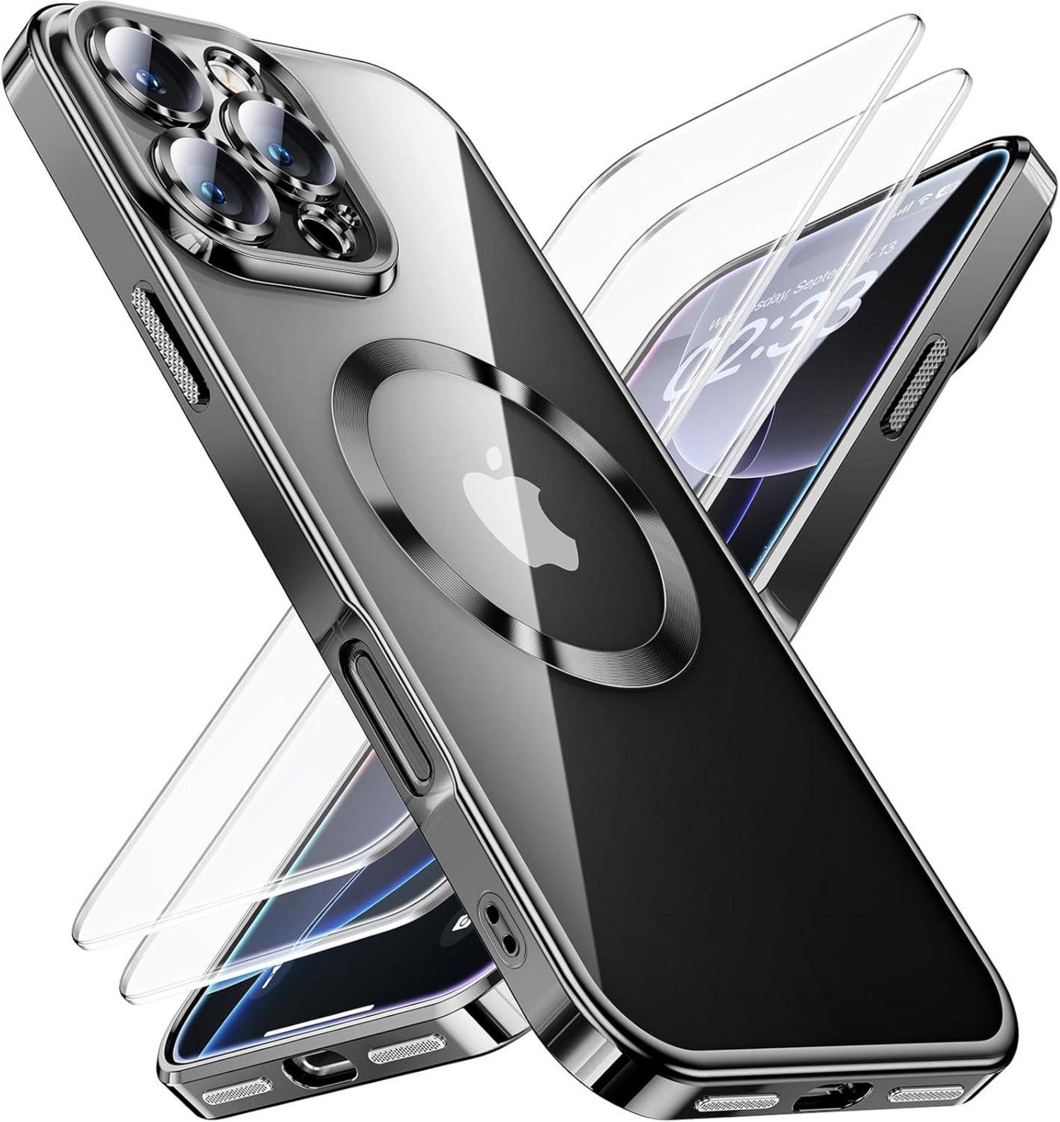 iPhone 16 Pro Max Hülle mit Schutzfolie