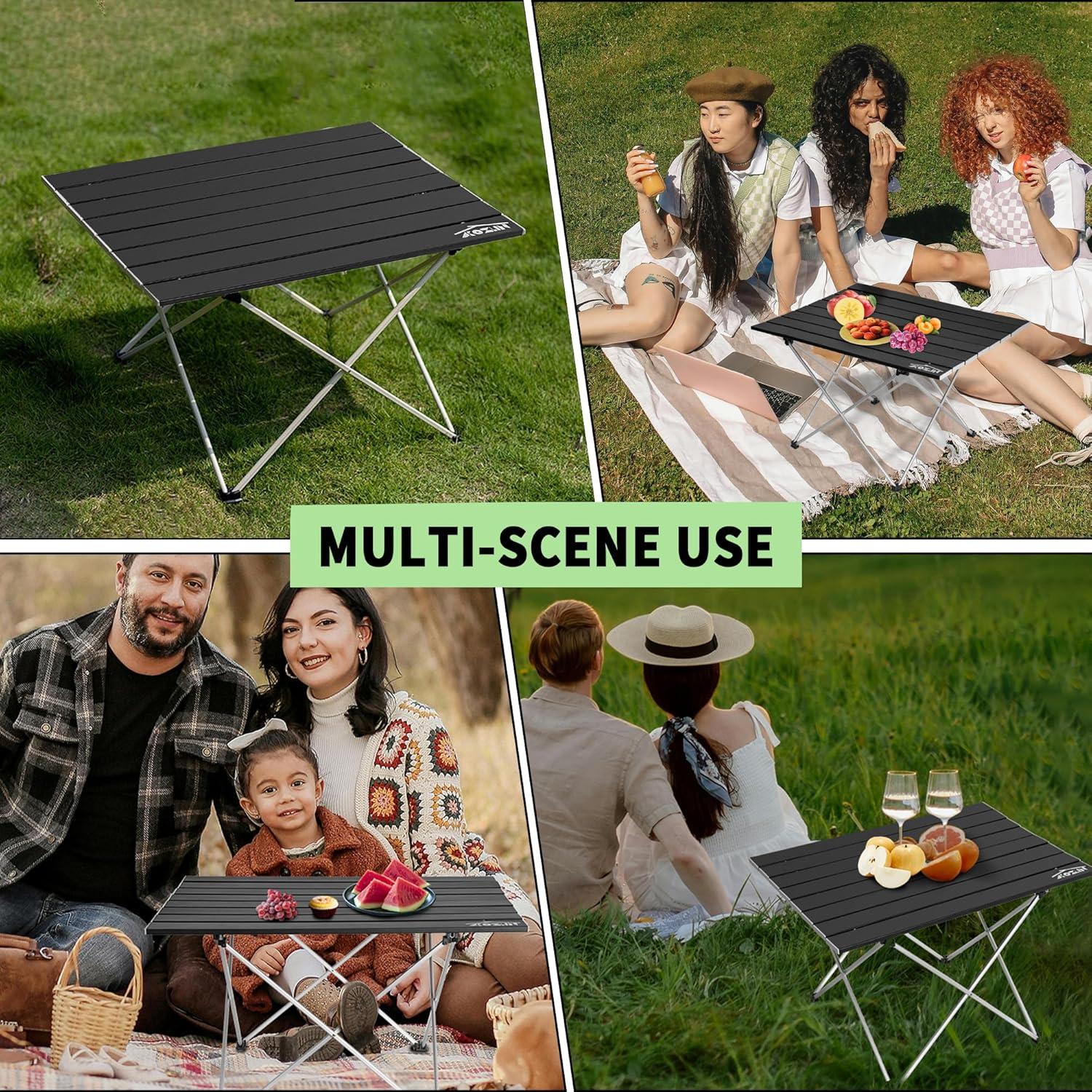Klapptisch Camping Tragbarer Picknicktisch Faltbar Aluminium