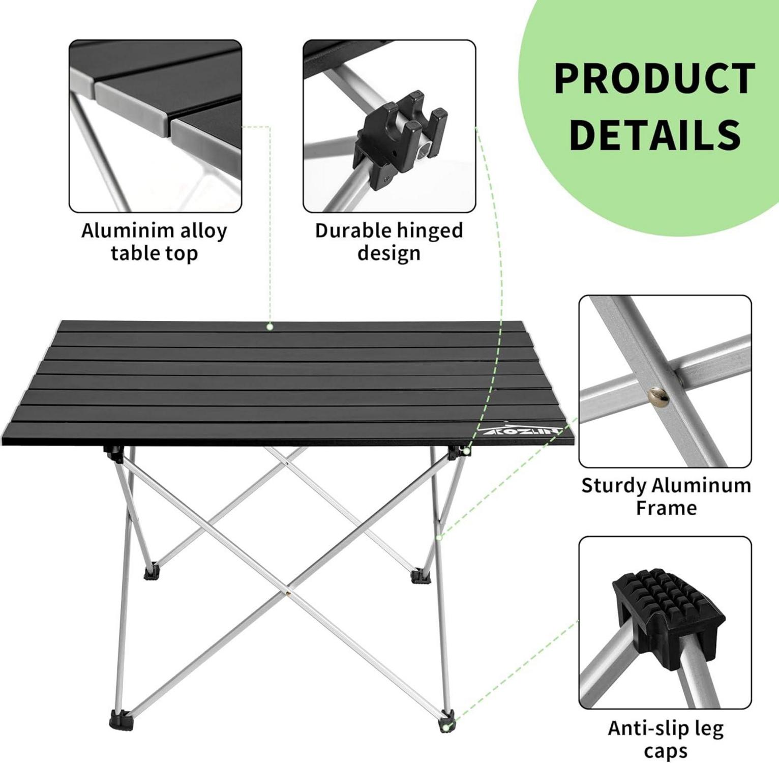 Klappbarer Campingtisch Aluminium Tragbar Picknicktisch.foldable camping table aluminum portable picnic table