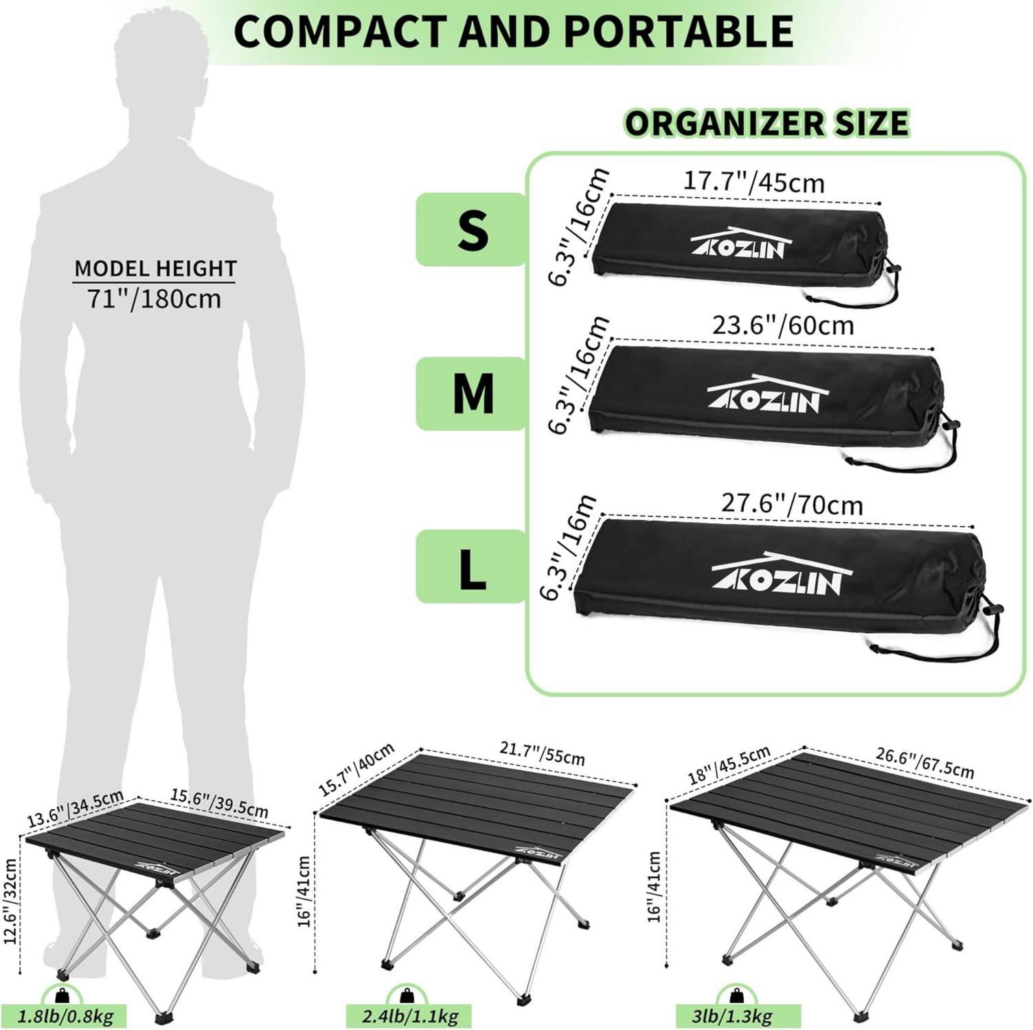Campingtisch Klappbar Aluminium Tragbarer Picknicktisch Faltbar