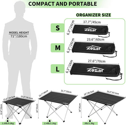 Campingtisch Klappbar Aluminium Tragbarer Picknicktisch Faltbar