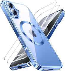 iPhone 16 Hülle mit 2 Schutzfolien [Militärstandard] [N56