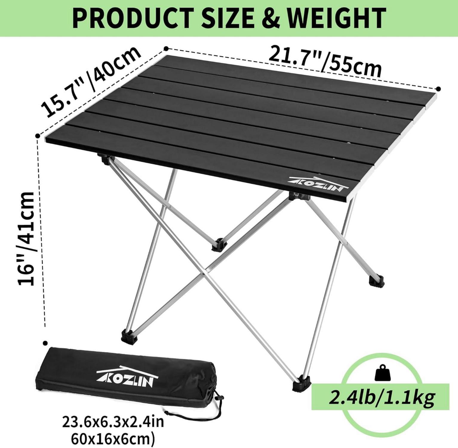 Klappbarer Campingtisch Aluminium Tragbar Picknicktisch