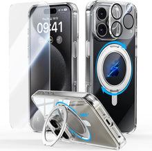 360° Magic Stand iPhone 16 Pro Hülle Militärschutz Unsichtbarer