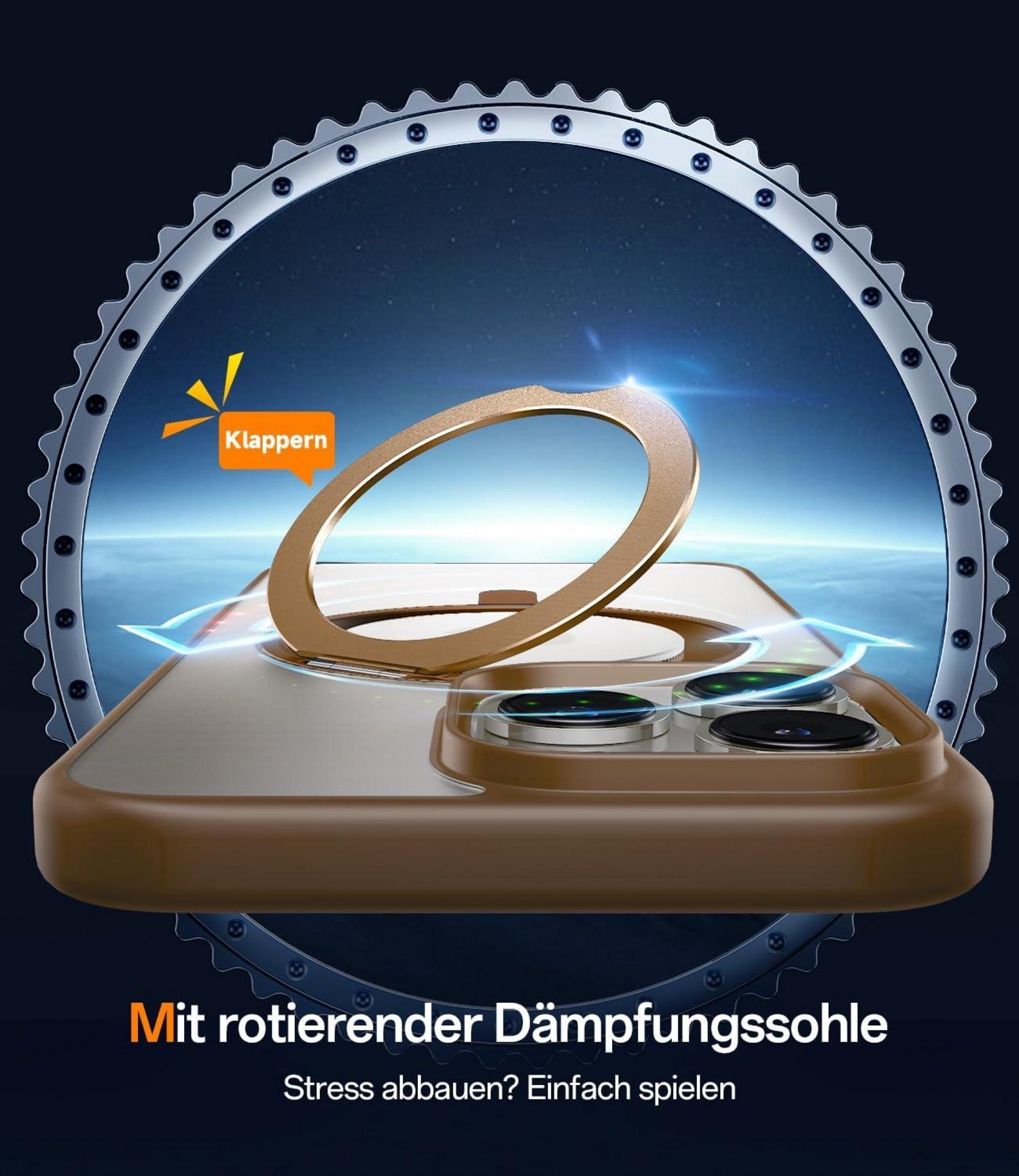 360° Magic Stand iPhone 16 Pro Hülle Militärschutz