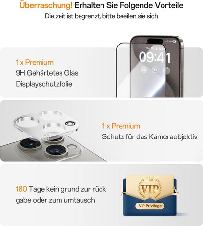 JUESHITUO 360° Magie Stand Hülle iPhone 16 Pro Max MagSafe Pink