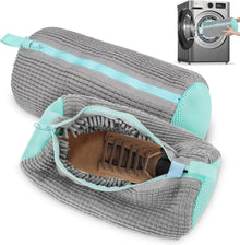 Schuhwaschbeutel für Waschmaschine, Plüsch, Reißverschluss