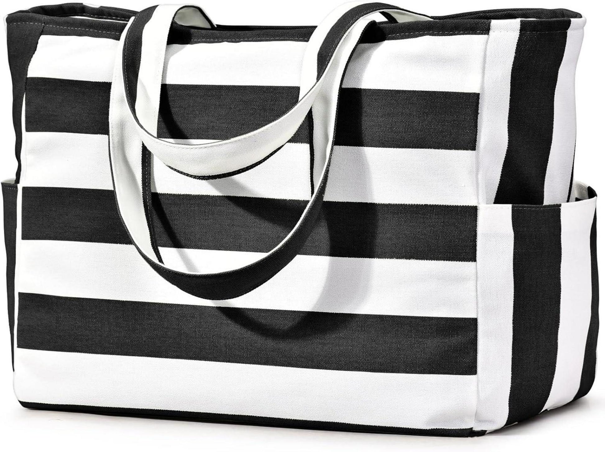 Große Strandtasche für Frauen - Multifunktionale Badetasche mit viel