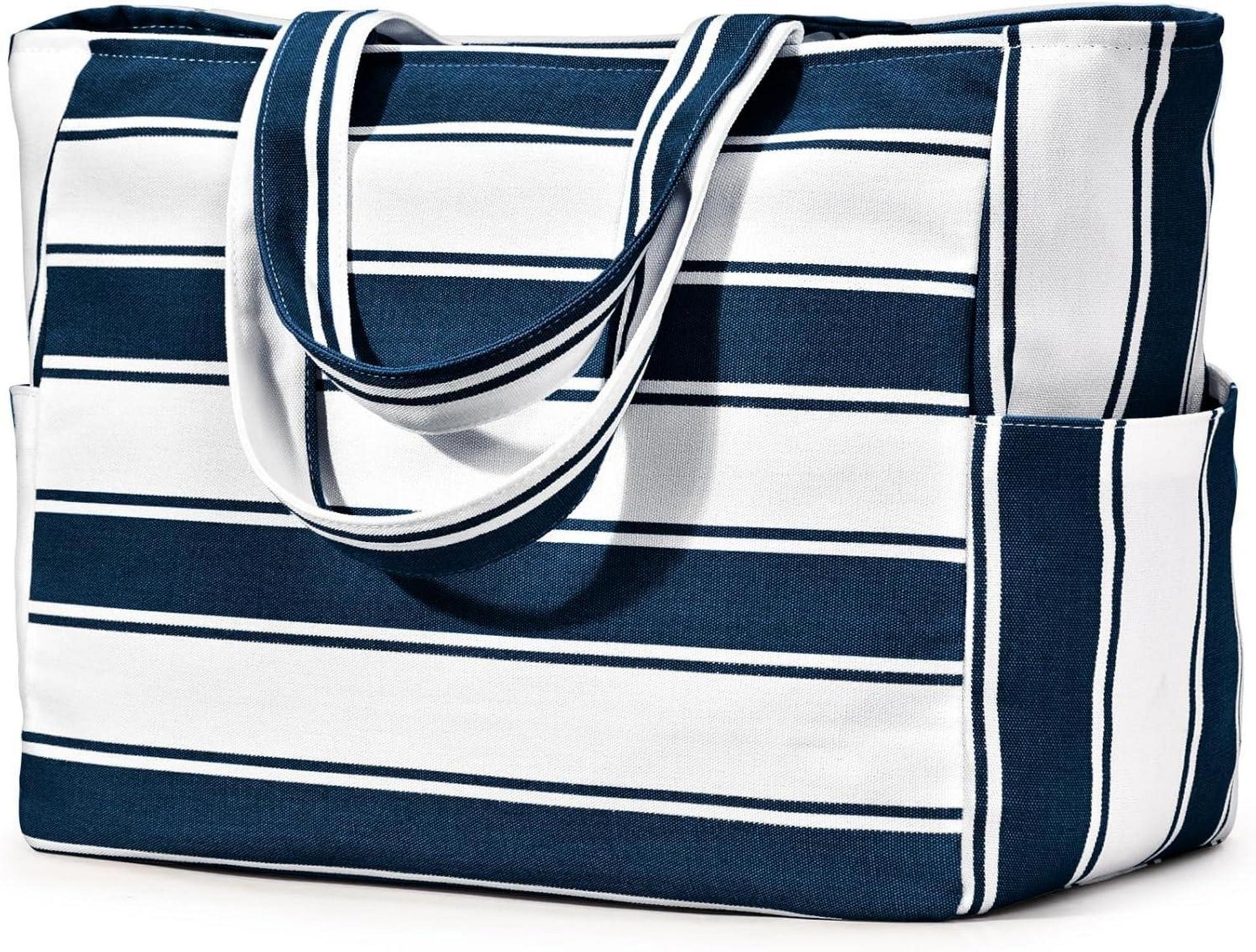 Geräumige Strandtasche mit Reißverschluss - Wasserabweisend & Faltbar