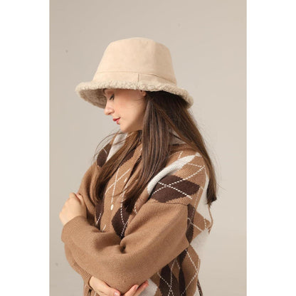 Reversibler Fischerhut Damen - Warm & Flauschig für Winter & Outdoor