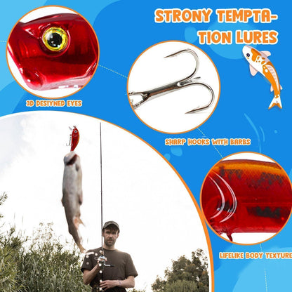 Adventskalender 2024 Angelköder Set für Männer, 24 Tage