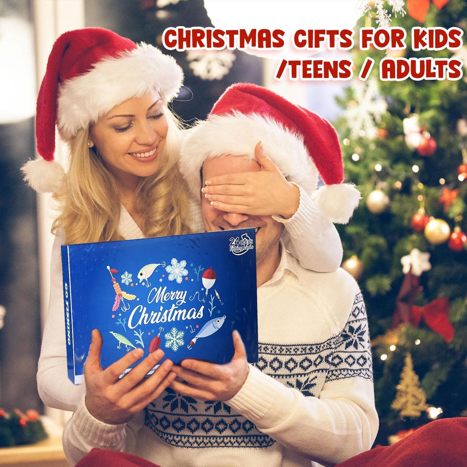 Weihnachtsferien Adventskalender 2024 Köder Set Deluxe Raubfisch