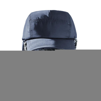 Warme Trappermütze mit Plüschfutter für Damen und Herren
