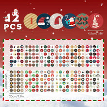 Adventskalender Zahlen Aufkleber 1-24 DIY Weihnachten