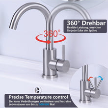 Moderne HOTTIST Wasserhahn Bad Gebürstet 360° Drehbar