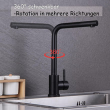 Schwarzer Edelstahl Wasserhahn 360° Schwenkbar Einhebel