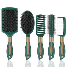 5-teiliges Haarbürsten Set Massage Entspannung Borsten Kamm Hair Brush