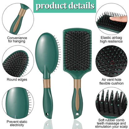 5-teiliges Haarbürsten Set Massage Entspannung Borsten Kamm Hair Brush