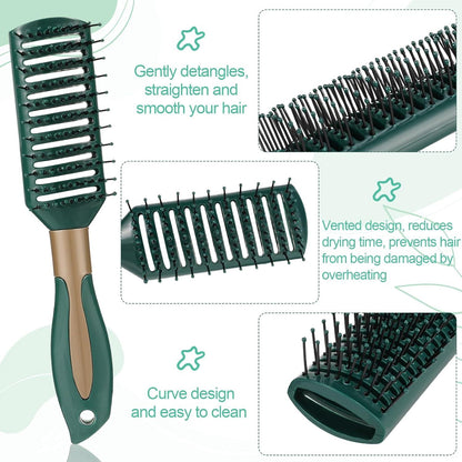5-Teiliges Haarbürsten-Set für alle Haartypen - Massage Borsten Kamm - Anti-Statik Hair Brush - Stylingbürste