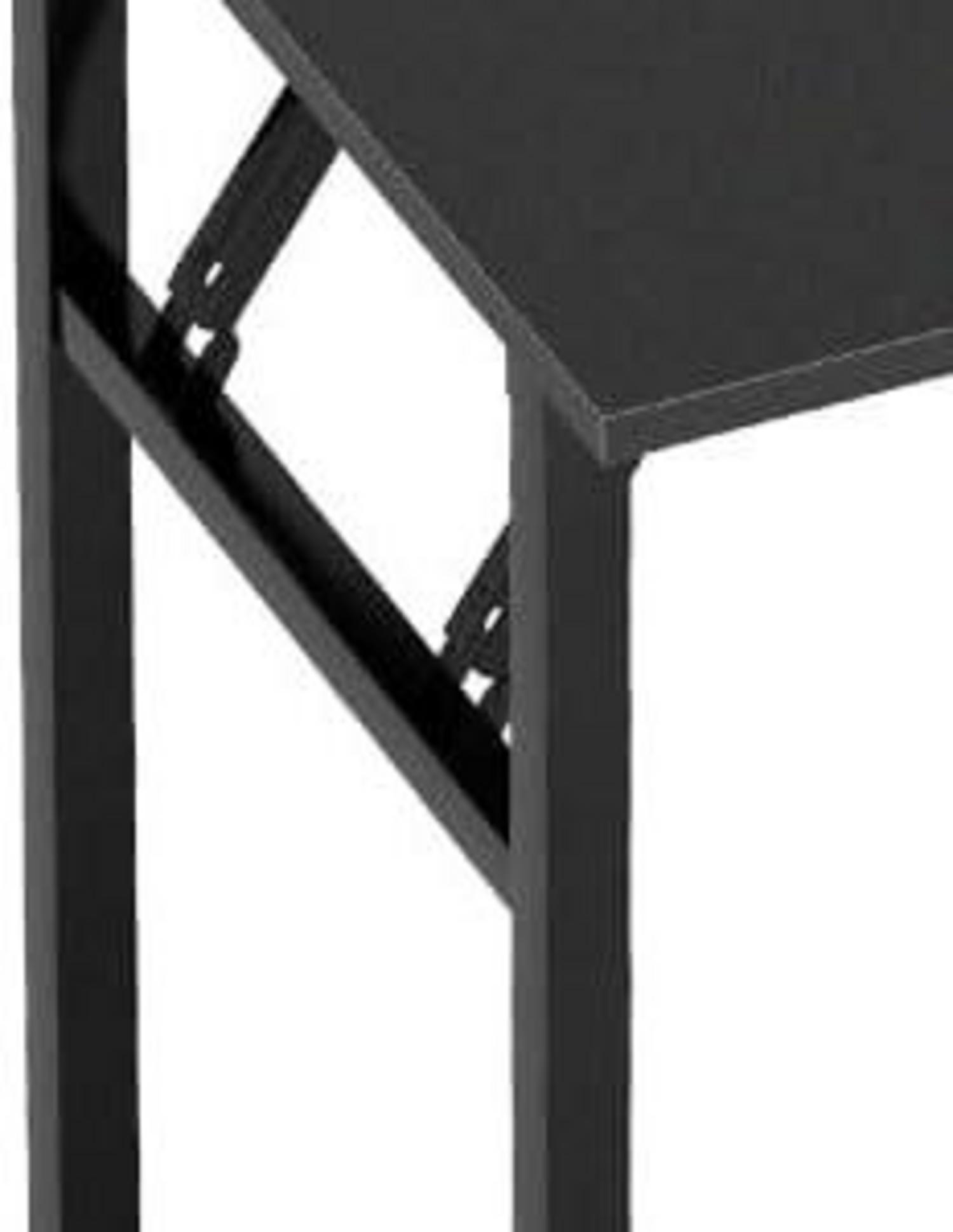 Klapptisch Schreibtisch PC Tisch klein Holz Schwarz 80x40CM