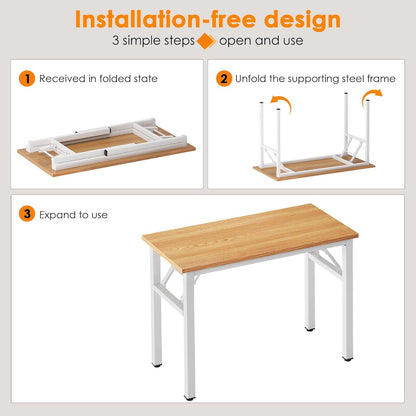 Klapptisch Schreibtisch PC Tisch Holz Büro Wohnzimmer 80x40CM
