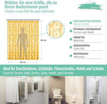 Eazzier Bath Standard 3D Eva Duschvorhang 180x180cm Orange