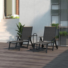 Klappbare Sonnenliege für Garten und Terrasse, 6-fach