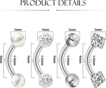 Bauchnabelpiercing 6mm 8mm 10mm Gold Silber Chirurgenstahl 4