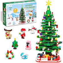 Weihnachts Klemmbausteine Adventskalender 2024 mit LED Licht