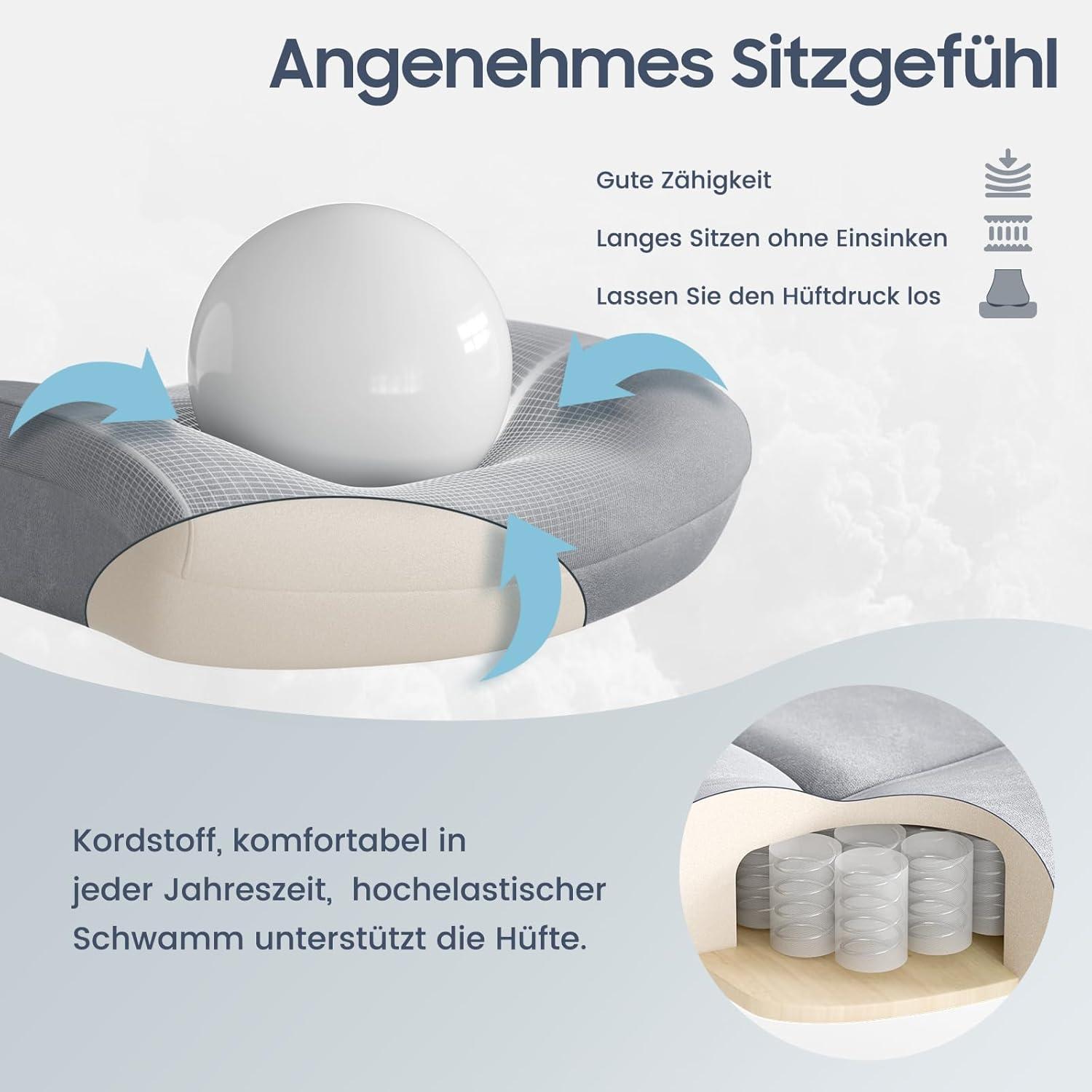 Bürostuhl Ergonomisch 200KG Schreibtischstuhl Office Chair