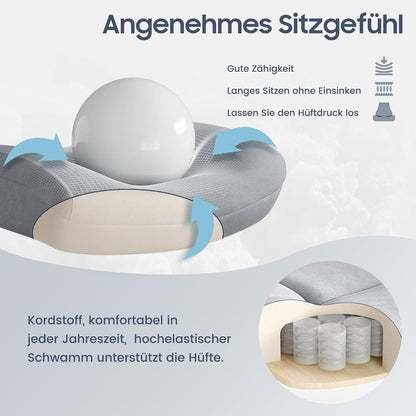 Bürostuhl Ergonomisch 200KG Schreibtischstuhl Office Chair